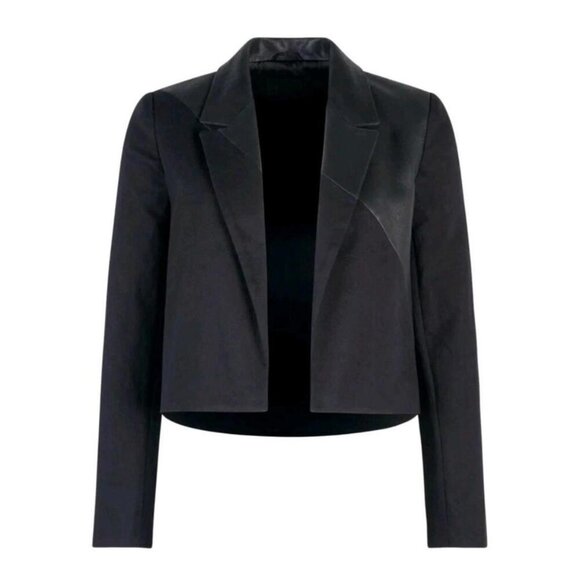 RtA Jackets & Blazers - NWT RtA Single breasted leather and denim back blazer - Size 6